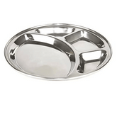 SS 5 Compartment Plate